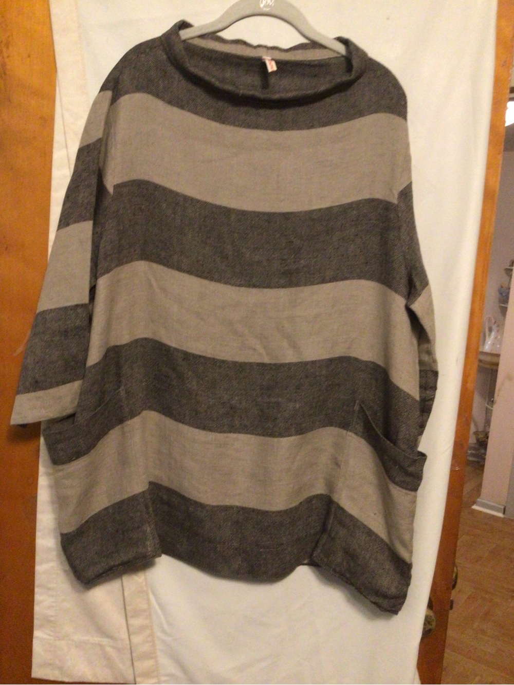 South Street Linen Lagan earthy relaxed fit linen blouse SZ 3 (XL-1X) flowy - Picture 3 of 13